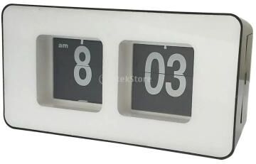 Uplift Picks Retro Auto Flip Wall And Desk Clock With Large Display black Frame