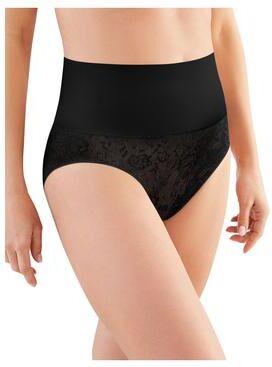 Plus Size Women's Tame Your Tummy Brief by Maidenform in Black Lace (Size L)