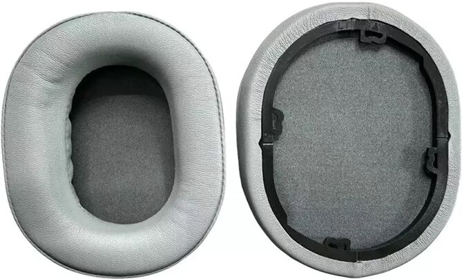 INF Graue Proteinleder-Ohrpolster Ersatz kompatibel mit Corsair HS55 Gaming Headset (2 Stk.)