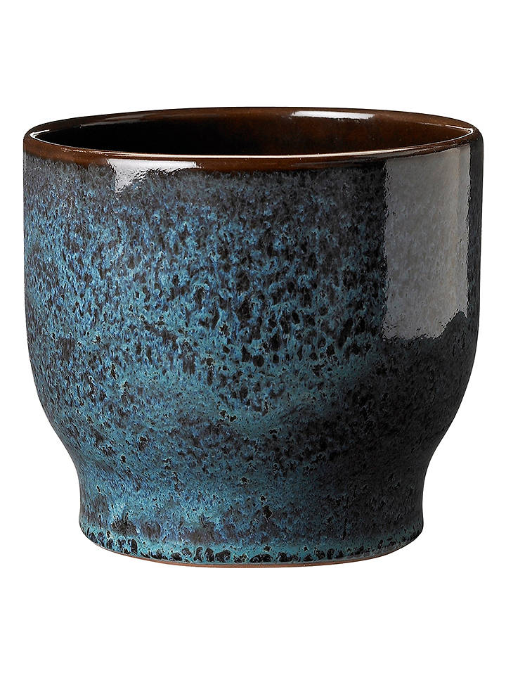 Knabstrup Übertopf in Blau - (H)14,5 x Ø 16,5 cm - onesize