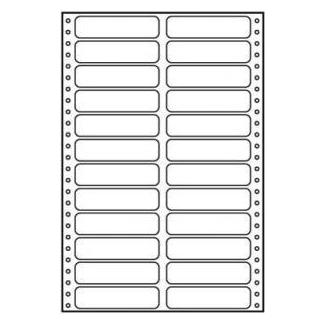 Logo Tabellenetiketten A4, zweireihig, weiss, 24 Etiketten, 25 Stk. (32108) (32108)