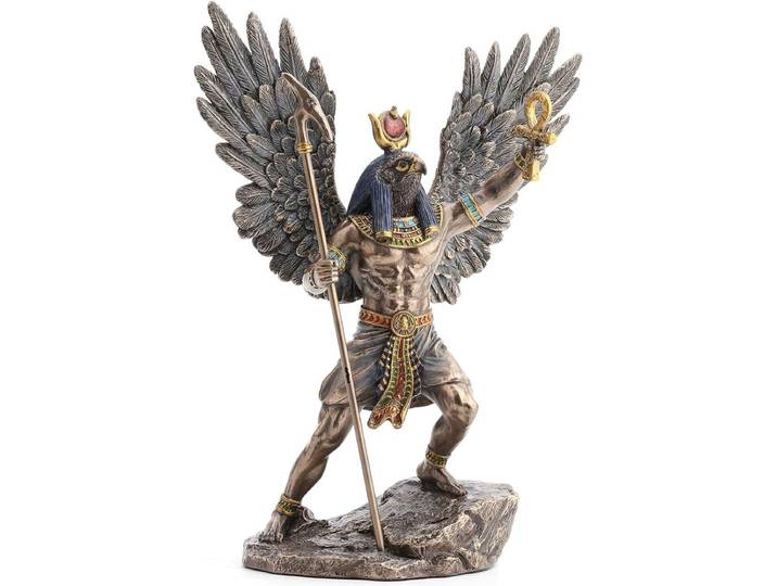 Veronese Design - Ra de oud-Egyptische Zonnegod - Gebronsd beeld - (hxbxd) ca. 27cm x 20cm x 10cm