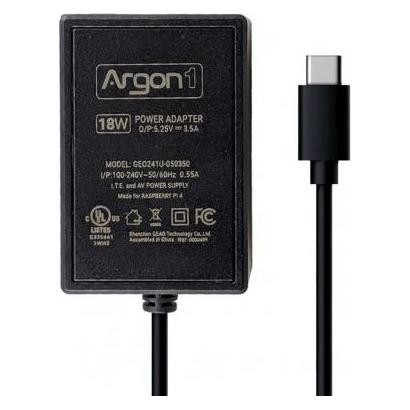Argon ArgonOne Pi 4 18W USB-C power supply for Raspberry Pi 4 (EU) (PSAO)
