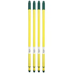 Teleskopstiel 72 - 125 cm 2 tlg Universalstiel Stab Ersatzstiel Besenstiel mit Gewinde Ersatzteil Stiel Ersatz Teleskopstange Teleskop (4 , Stiel)