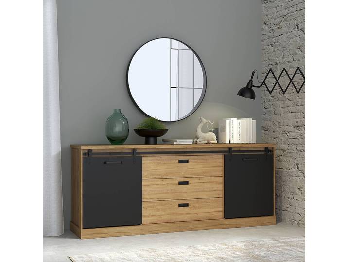 Buffet Tallberg 213 x 88 x 52cm Marron/Noir