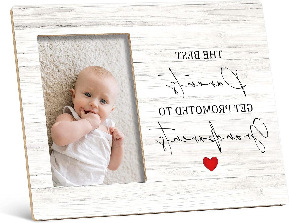 Wit houten fotolijst voor grootouders met tekst Herinneringen Tonen, 8x10 inch