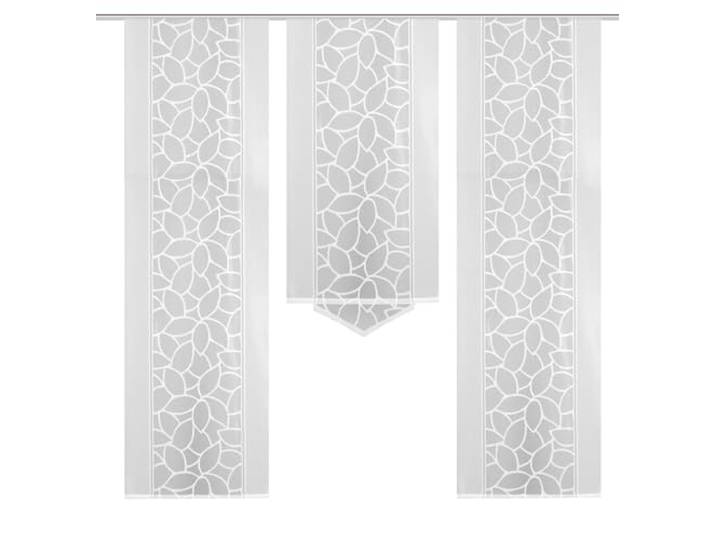 Home Fashion 88234-101 3er-Set SCHIEBEGARDINEN Jacquard, Farbe: weiß, Maße: 2X 245x57 cm und 1x 145x57 cm