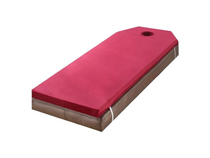 LXJDDLD Gedächtnisschaum-Matratzenauflage-Massagebett,Lash Bed Topper Mit Quadratischem/Rundem/Trapezförmigem Kopf,8cm Dicke Spa-Bettpolsterung Mit Atemloch,Schutzpolster,Wine red,T 70x185cm