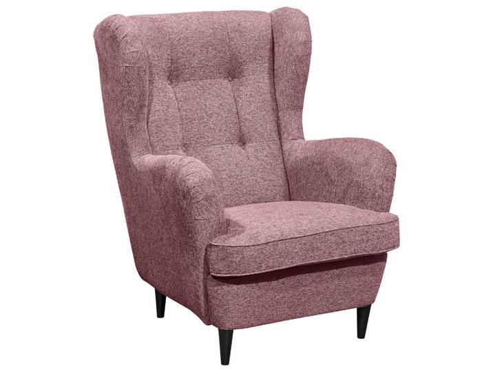 Livetastic Ohrensessel Lesesessel, Rosa, 78x102x98 cm, Made in EU, Wohnzimmer, Sessel, Polstersessel