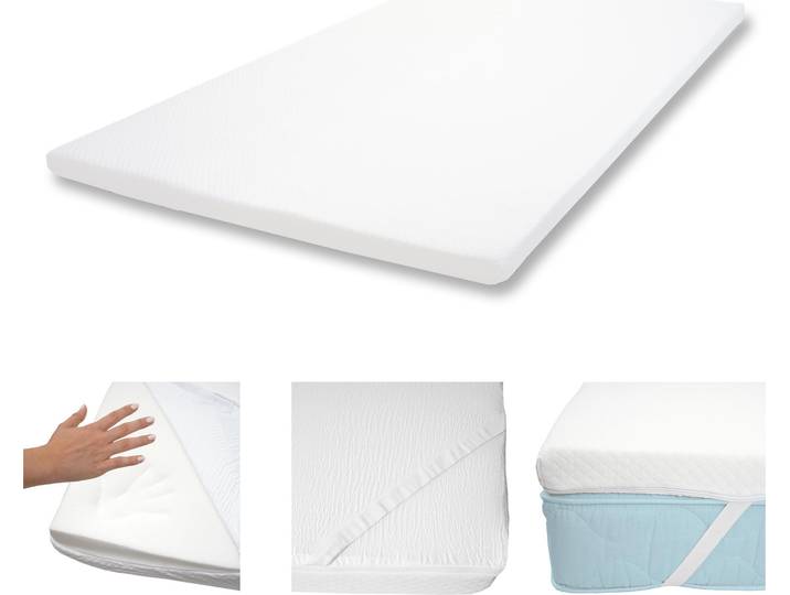 6cm Memoryfoam-Matratzentopper HWC-E63, Topper Matratzenauflage Matratzenschoner 140x200cm Viscoschaum