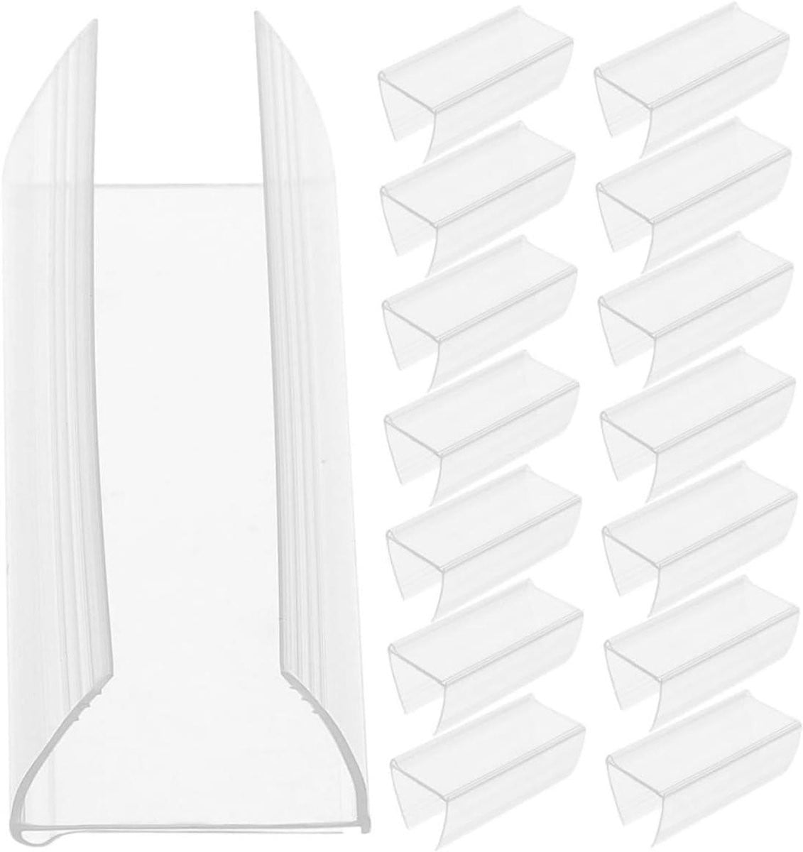 Transparante Plank Labelhouders voor Winkelpresentatie - Prijs Display Tags - 6 cm - Transparant