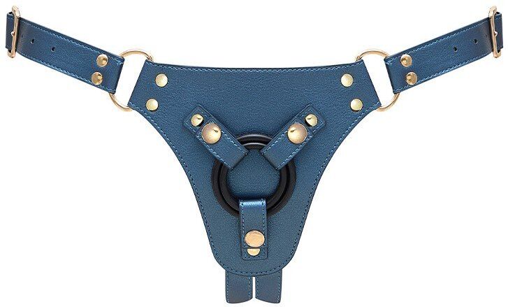 Strap-On-Me Harnais en simili cuir Bleu