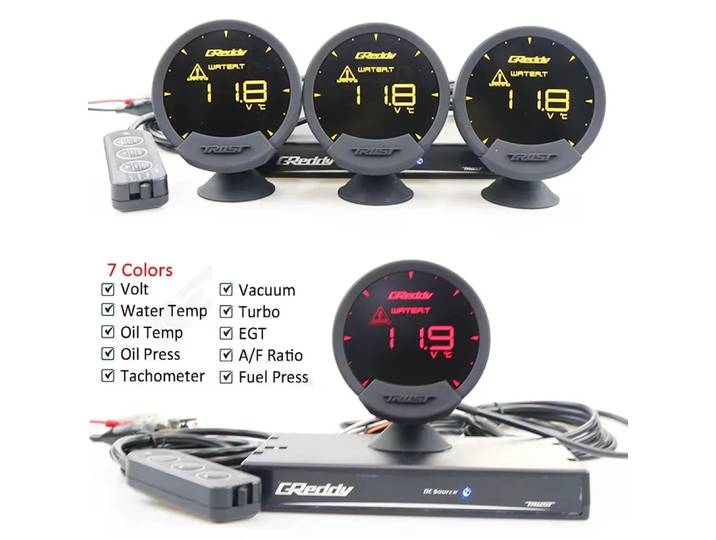 GReddi Sirius OBD2 réglable nouveau compteur LCD universel affichage LED