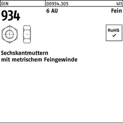 Sechskantmutter DIN 934 M80x 6 6 Automatenstahl 1 Stück