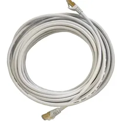 Vago-Tools CAT7 Patchkabel Netzwerkkabel weiß 20m rund