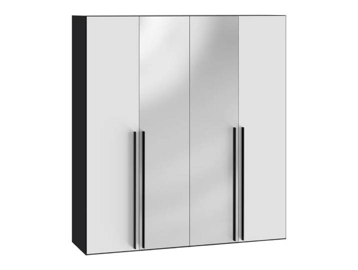 Drehtürenschrank Atlantis, Byyu, spiegel/premiumweiss