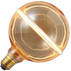 Lighto | LED-Lampe | E27-Fassung | Globelamp | Bernstein | G130 | 130mm | 4W