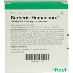 BERBERIS HOMACCORD Ampullen 10 St