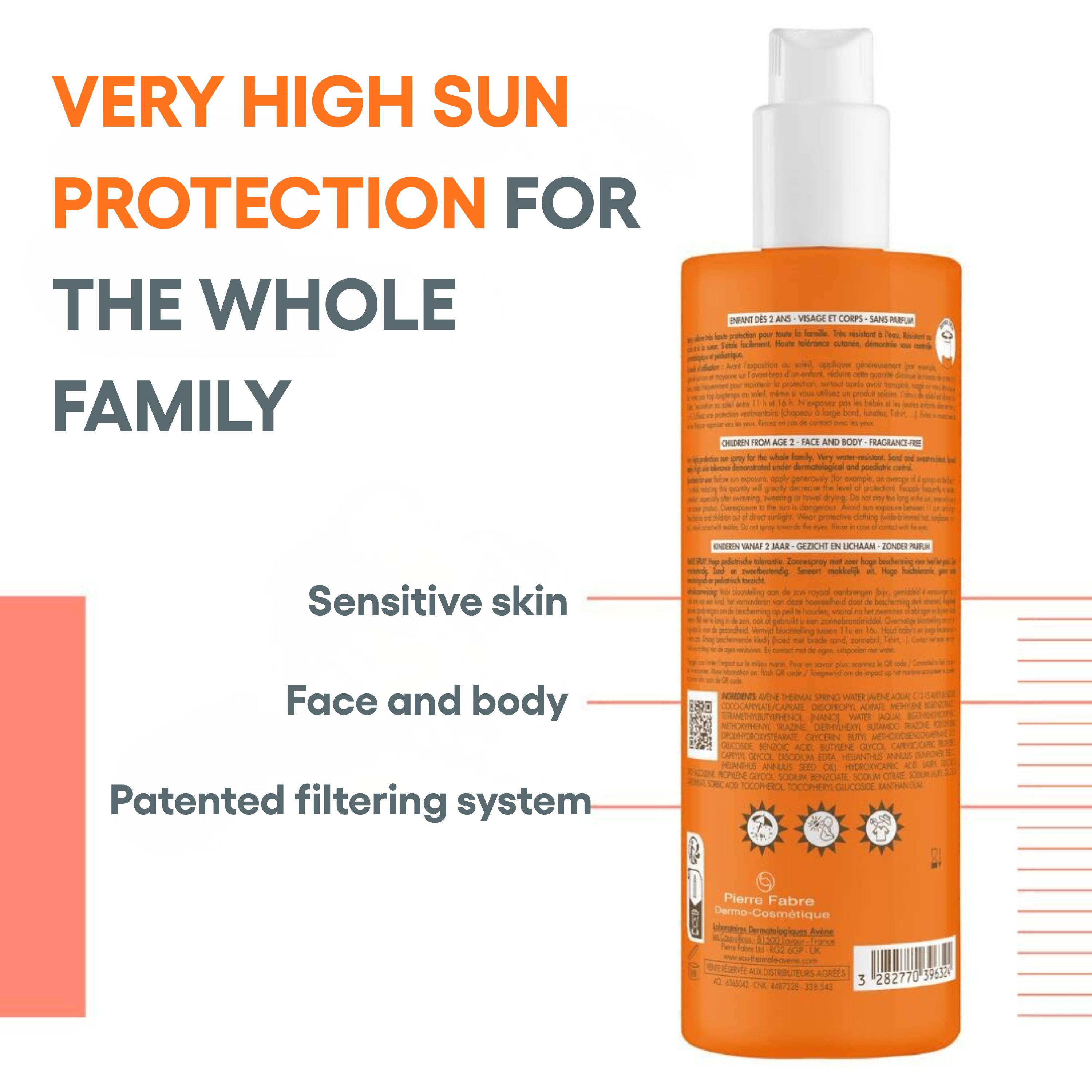 Avène Family Spray Sunscreen SPF50+ 400mL SPF50+