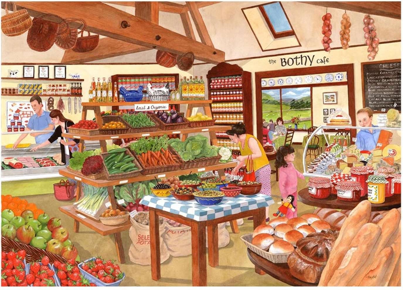 House of Puzzles Puzzle Deli - 500 stukjes - Groot formaat