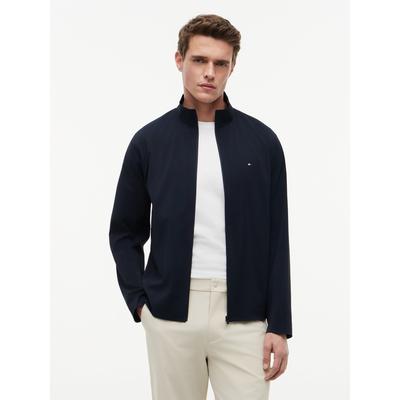Blouson TOMMY HILFIGER "ULTRA LIGHT TECH", Herren, Gr. XL, blau (desert sky), Web, Obermaterial: 95% Polyester, 5% Elasthan, normal, Jacken Blouson, glatte Materialqualität Performance Tech Qualität Atmungsaktiv