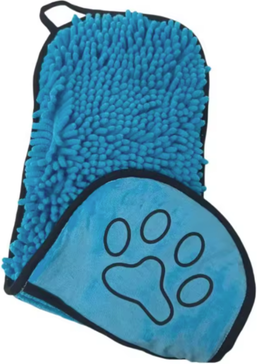 Happy Pet Pantry Absorbent Quick Dry Pet Bathrobe Towel For Dogs And Cats blue