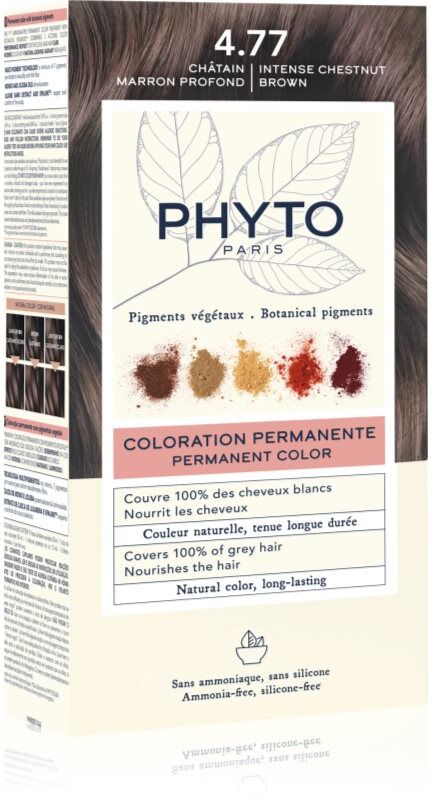 Phyto Color coloration cheveux sans ammoniaque teinte 4.77 Intense Chestnut Brown 1 pcs