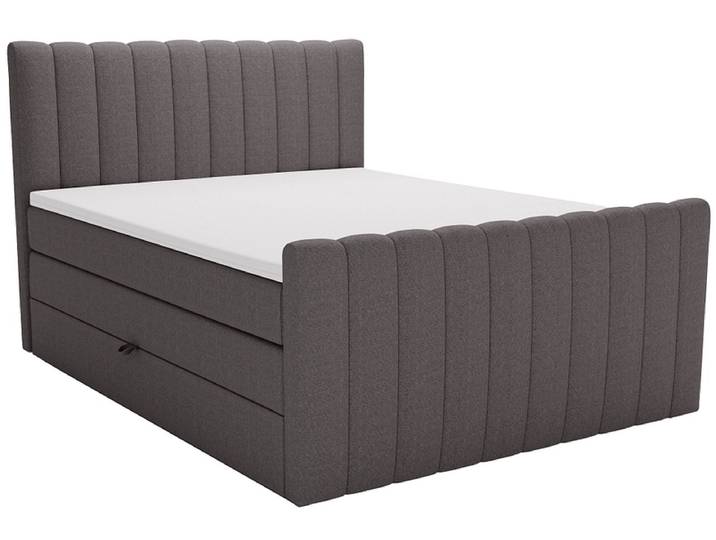 Boxspringbett WINTER anthrazit 140x200cm weich