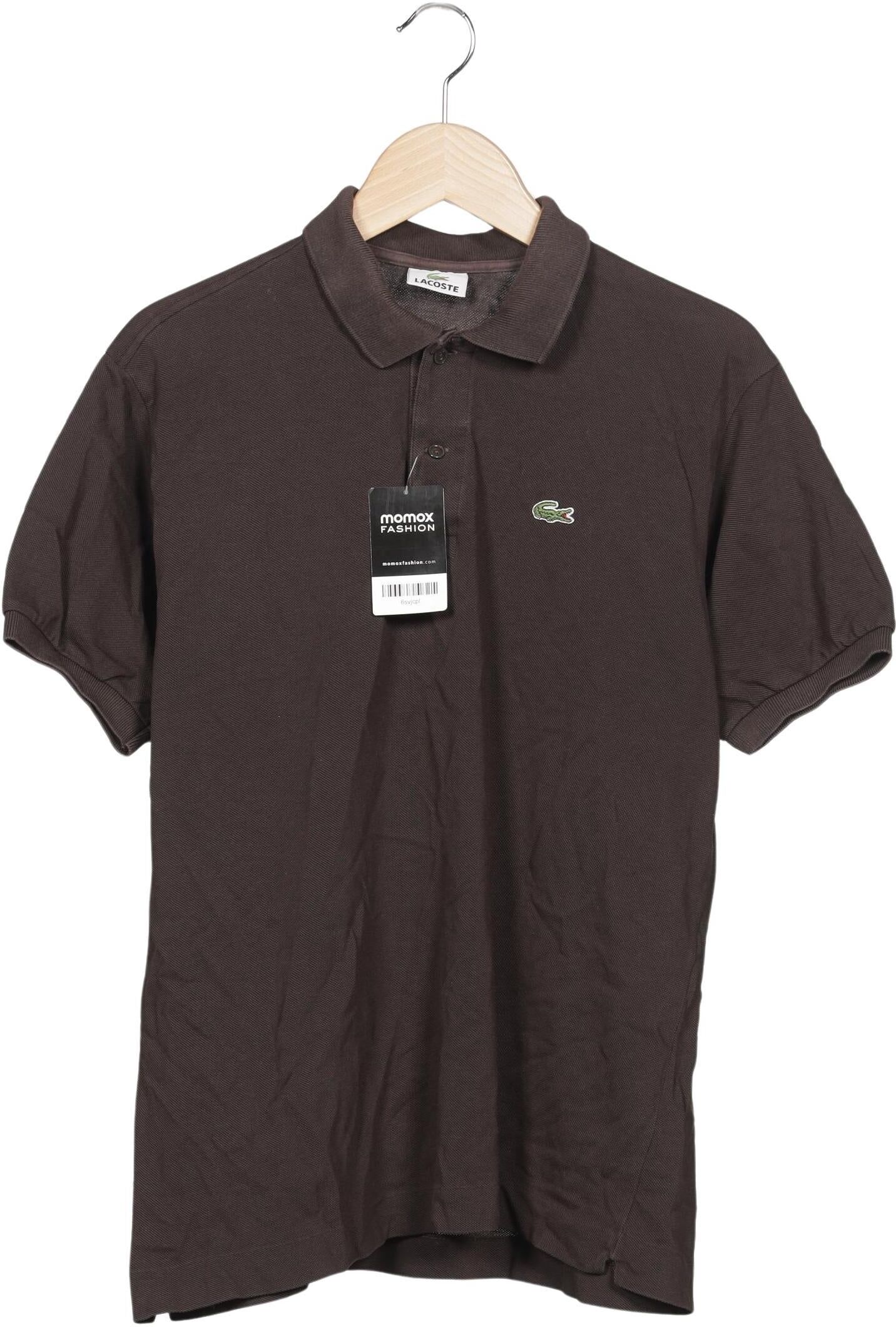 Lacoste Herren Poloshirt, Braun, Gr. L (Lacoste 5), Baumwolle - Second Hand