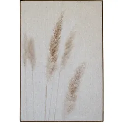 Chic Antique Wandbild mit Weizenmotiv, L53 x H77 cm, beige