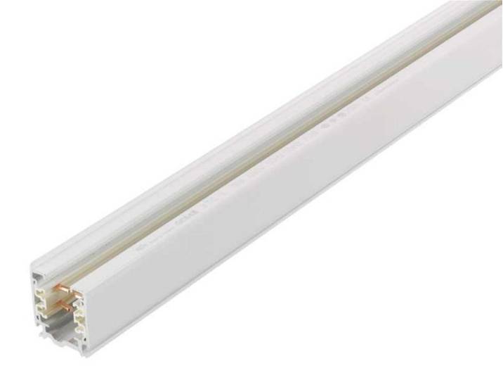 NORDIC ALUMINIUM Aufputz-/Aufhänge-Steckdosenleiste mit 3 Stromkreisen GLOBAL Trac XTS4300-3 Weiß 300 cm