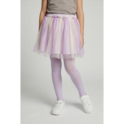 Minirock NAME IT "NMFDOTIANA SKIRT", Mädchen, Gr. 104, bunt (lavender fog), Tüll, Obermaterial: 100% Polyester, gestreift, Basic mini, Röcke Minirock