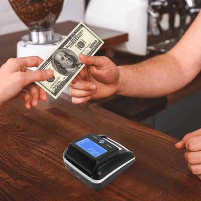 Premium Portable Counterfeit Bill Detector With Rechargeable Currency Checker For USD & EUR Premium Portable Counterfeit Bill Detector With Rechargeable Currency Checker For USD & EUR