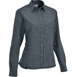 MAUL Damen Bluse Mosel - 1/1 Flanellbluse karo, Größe 44 in Grau Grau