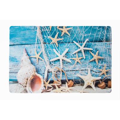 IH Casa Decor Plastic Placemat Starfish And Seashells - Set of 12