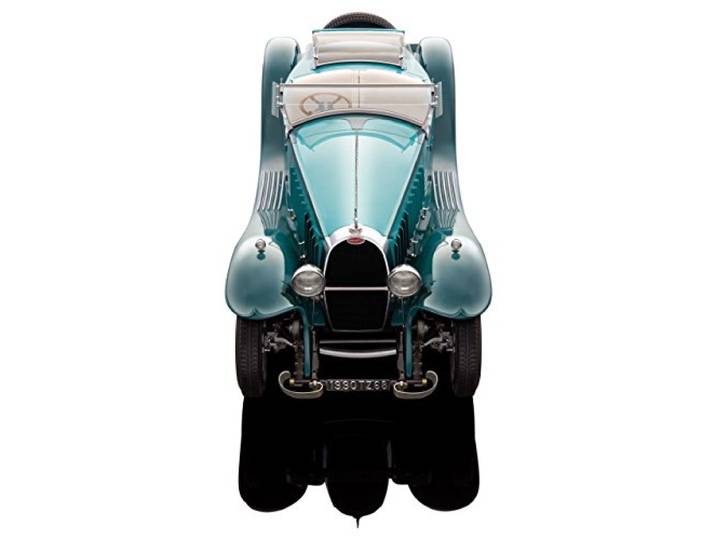 Bauer Exclusive Bugatti Royale Roadster Esders 1932, türkis - Modellauto 1:18 - Hochwertiges Originalgetreues Sammlerauto mit beweglichen Teilen, Fertigmodell aus 1382 Einzelteilen (1990TZ68)