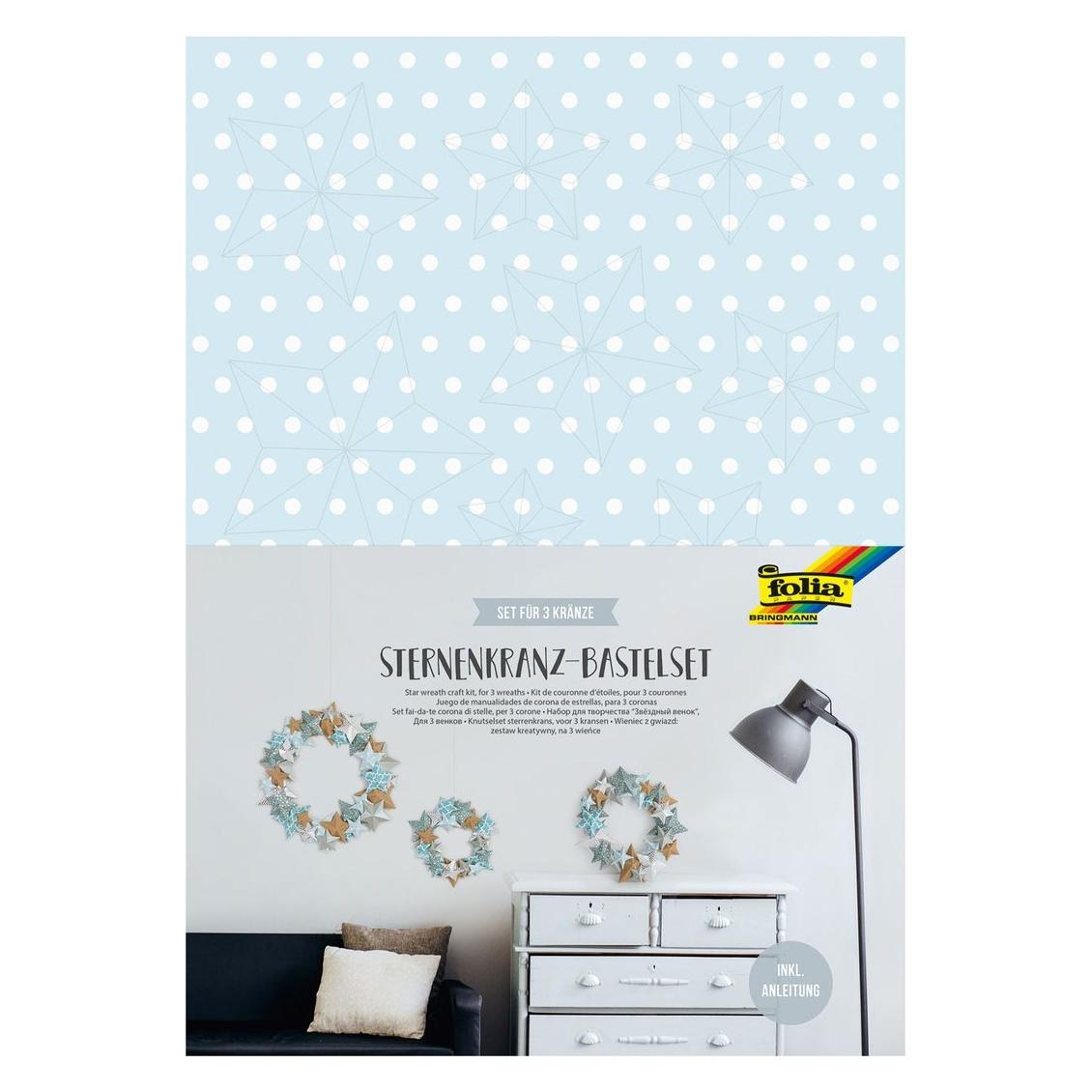 Folia Sternenkranz-Bastelset fr 3 Kr"nze (40129)