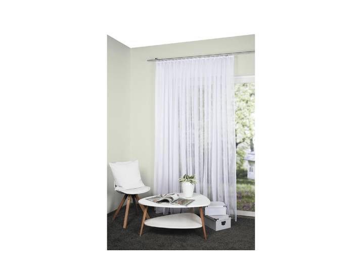 Vorhang Chur 300 cm x 225 cm , weiss (weiß), B:300cm H:225cm, Polyester, Gardinen, Vorhang