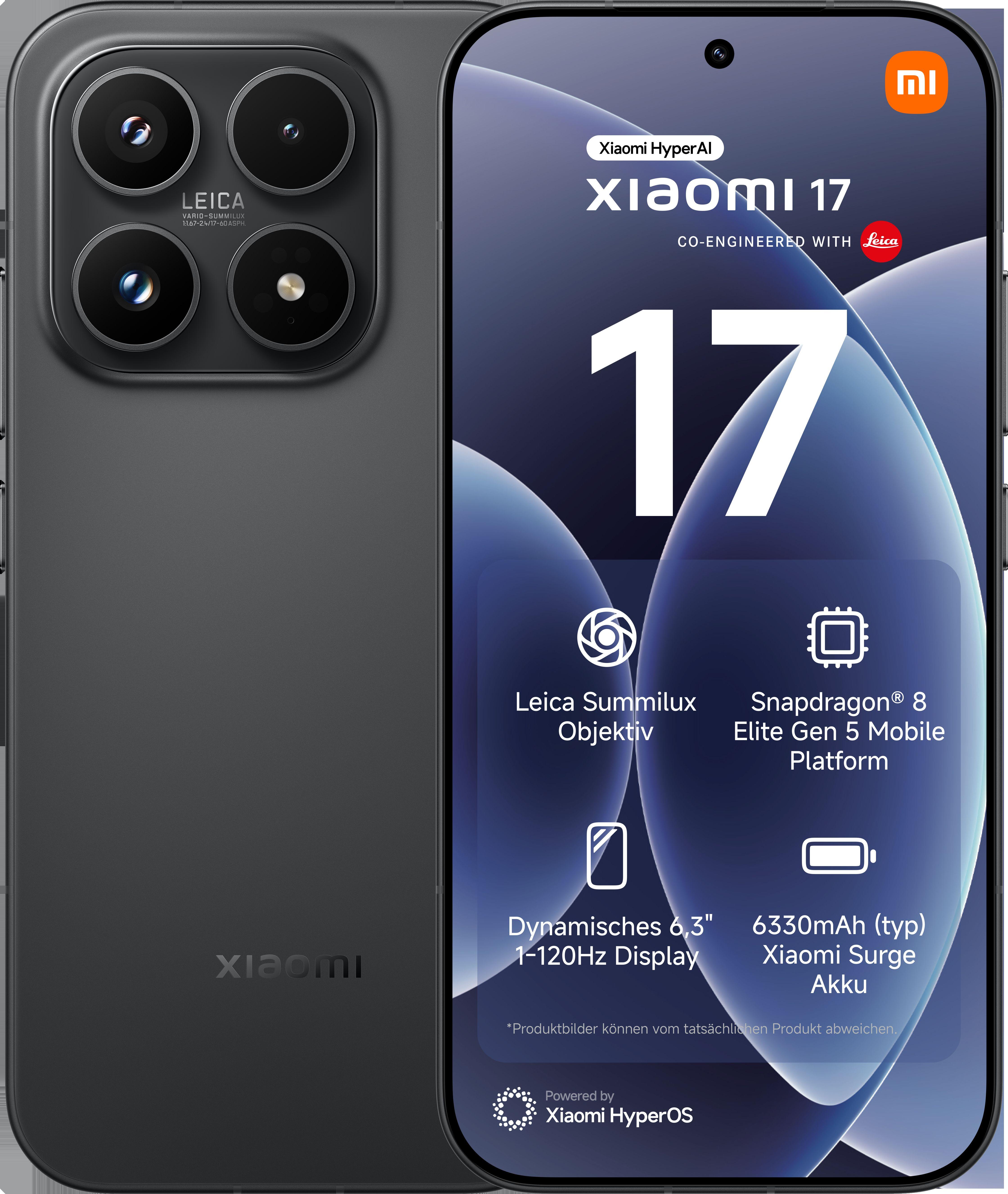 Xiaomi 17 Schwarz 12 Gigabyte 512 Gigabyte