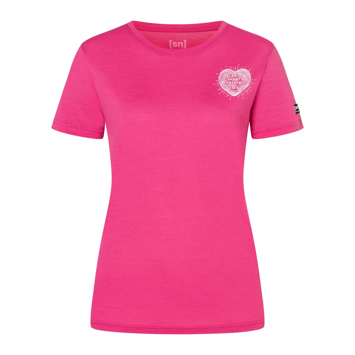 Super.Natural W Little Heartwood Tee pinky rose/pink dogwood (63H) S SNWP0319963HS