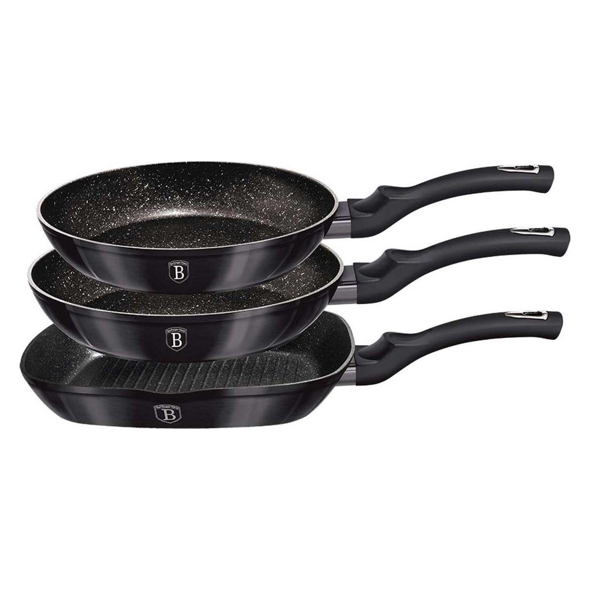 BerlingerHaus 3 Granite Fryer Set Bh-6904 Carbon Pro (21186599)