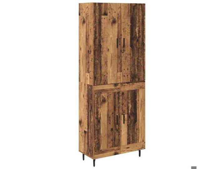 SALE 2026 Buffet haut Haut Armoire - Placard vaisselier - WINWIN - Bois Ancien 69 5x34x180cm 47.4 Kg 2138172