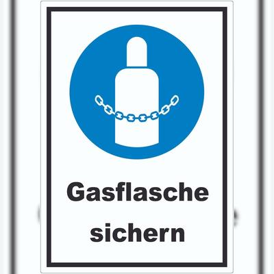 HB-Druck Gasflaschen sichern Aufkleber A5 (148x210mm)