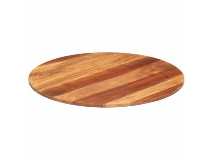 PTUGUOF Runde Akazienholz Tischplatte Massiv 70 cm Dichtes Tropenholz, Robust, Pflegeleicht, Für Esszimmer, Restaurant, Cafe