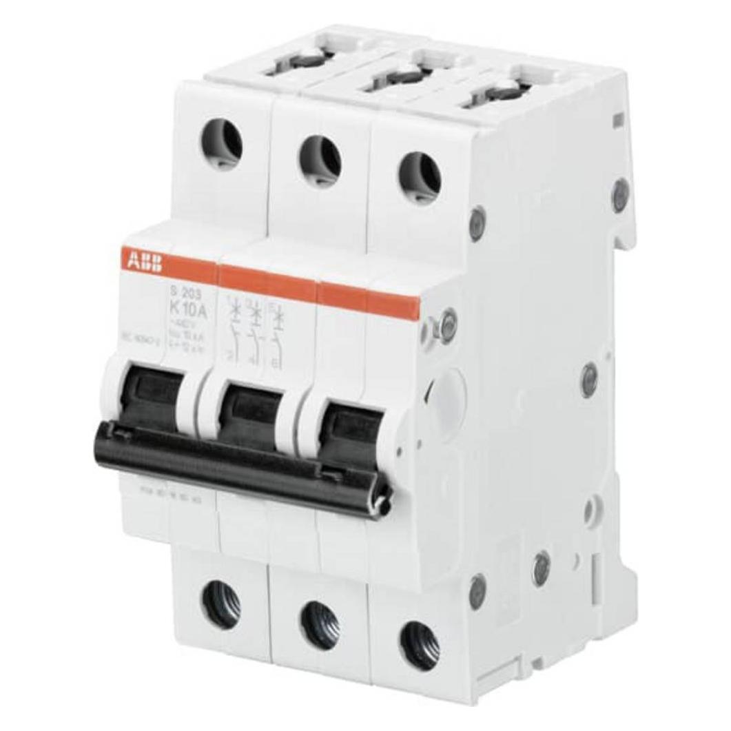 ABB STOTZ-KONTAKT Leitungsschutzschalter S203-K10 K10A 3polig 6kA (2CDS253001R0427)
