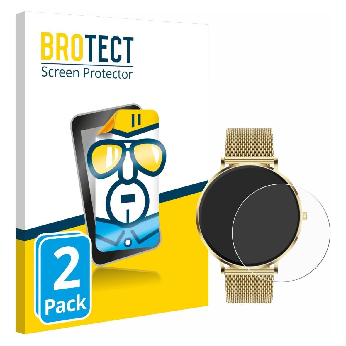 Brotect Schutzfolie für Mivora Eleganza PRO 1.32" Displayschutz Displayschutzfolie Folie Klar Transparent (1860075)