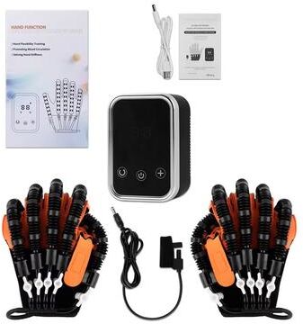 Inspired Finds Intelligent Hand Rehabilitation Robot Gloves For Stroke Recovery Finger Therapy And Mobility Training silver Pair 2xl