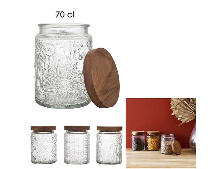 HOME DECO FACTORY Einmachglas SIDRA 0.7L durchsichtig
