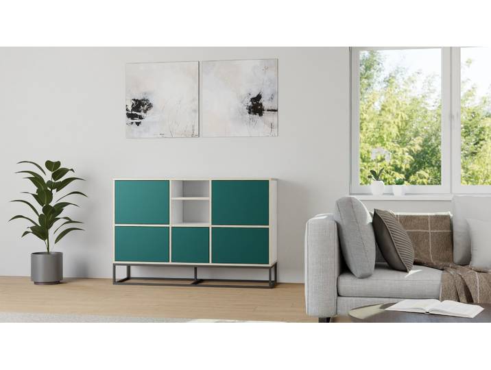 Klassisches Sideboard nach Maß – Wohnkommode mit vielen Optionen Multiplex Multiplex Weiß