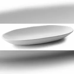 LACOR oval fountain WHITE Melamin-Präsentationsschale 32x14 cm 63275